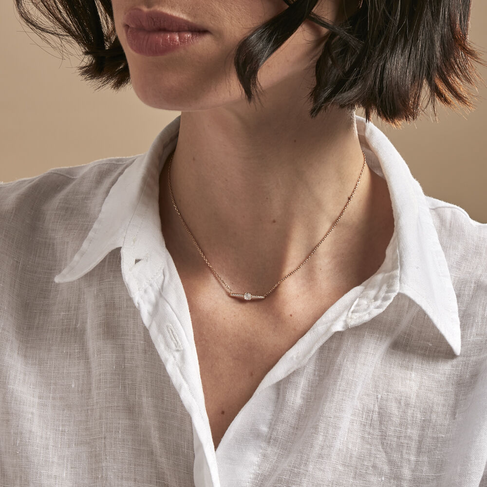 Collier Fergie Plaqué Or Jaune Oxyde De Zirconium - Colliers ras du cou Femme | Marc Orian