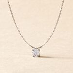 Collier Nazha Or Blanc Oxyde De Zirconium - Colliers avec pierres Femme | Marc Orian