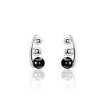 Bijoux D'oreilles Cleya Argent Blanc C&eacute;ramique - Piercings d'oreilles Femme | Marc Orian