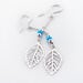 Boucles D'oreilles Pendantes Grethel Argent Blanc Turquoise - Pendantes Femme | Marc Orian
