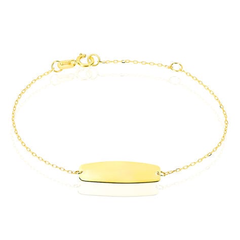 Bracelet Identité Gaspardine Maille Forçat Or Jaune - Gourmettes Enfant | Marc Orian
