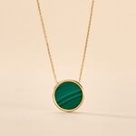 Collier Lucky Gems Or Jaune Malachite - Colliers avec pierres Femme | Marc Orian
