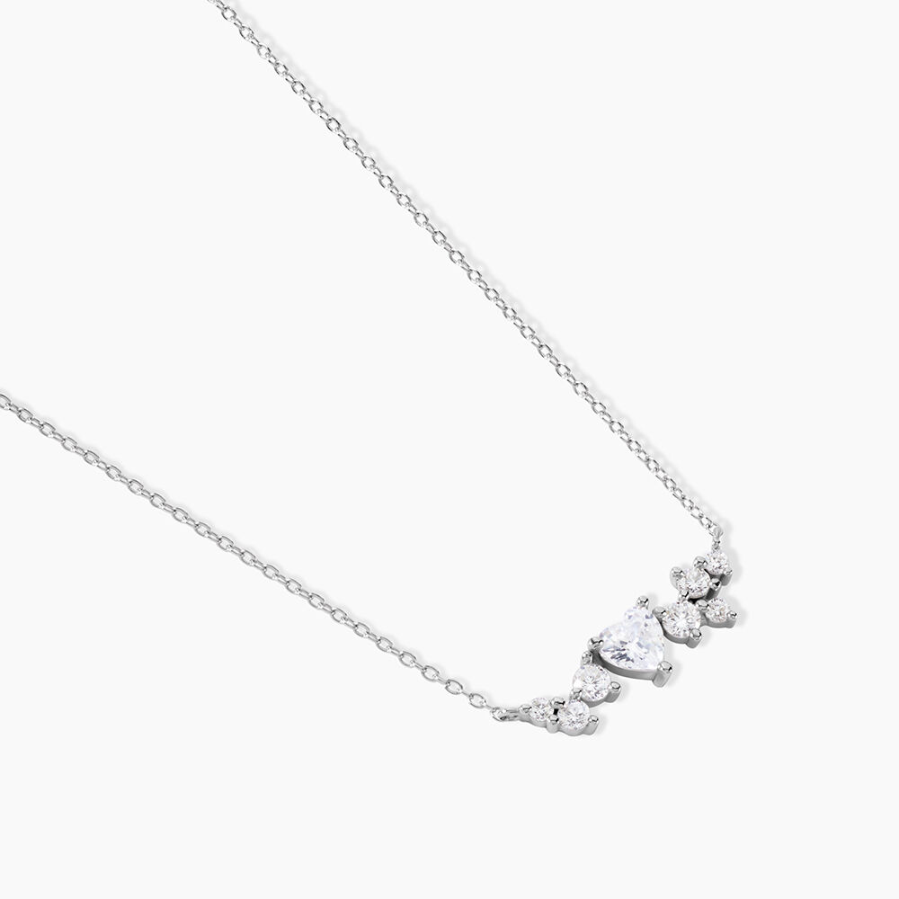 Collier Lovella Argent Blanc Oxyde De Zirconium - Colliers avec pierres Femme | Marc Orian