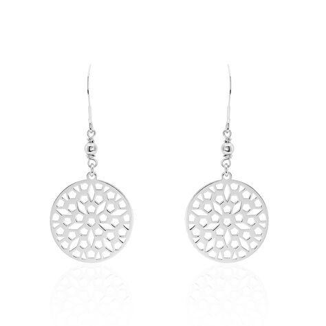 Boucles D'oreilles Pendantes Penelope Argent Blanc - Pendantes Femme | Marc Orian