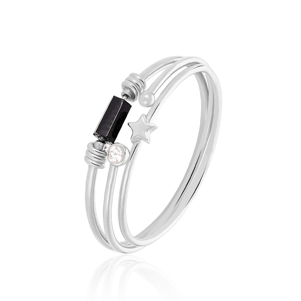 Bague Soaad Argent Blanc Oxyde De Zirconium - Bagues avec pierre Femme | Marc Orian