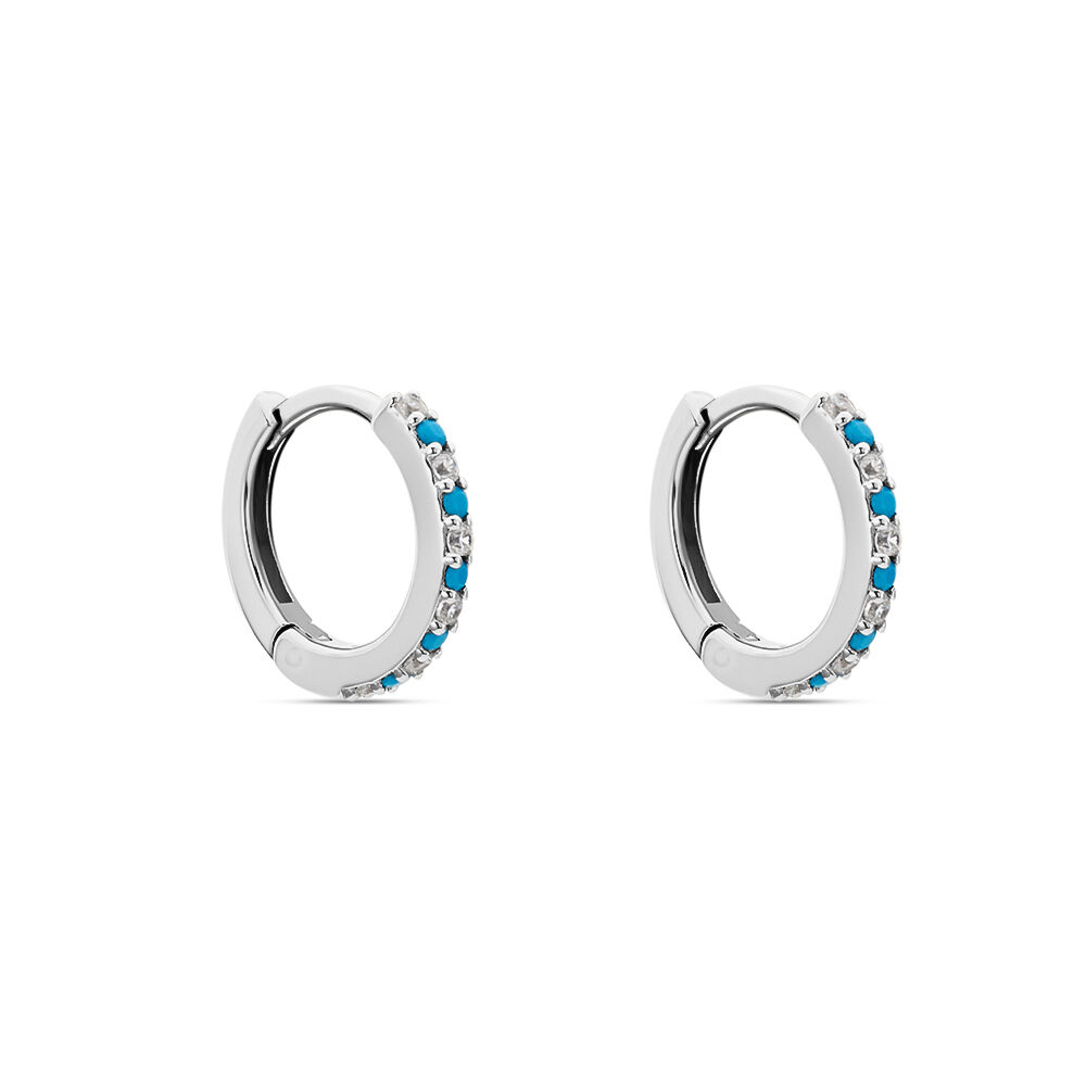 Créoles Elga Argent Blanc Oxyde De Zirconium - Créoles Femme | Marc Orian
