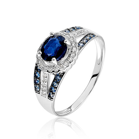 Bague Taliya Or Blanc Saphir Diamant - Bagues Solitaire Femme | Marc Orian
