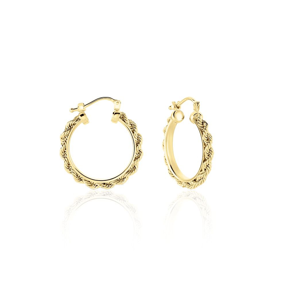 Créoles Cordeline Or Jaune - Créoles Femme | Marc Orian