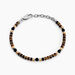 Bracelet Nairobi Acier Bicolore Oeil De Tigre Onyx - Bracelets chaînes Homme | Marc Orian