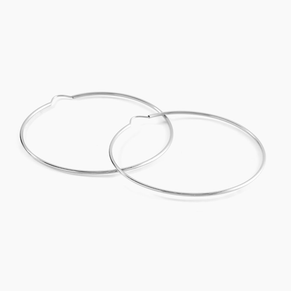 Créoles Dominae Or Blanc - Créoles Femme | Marc Orian