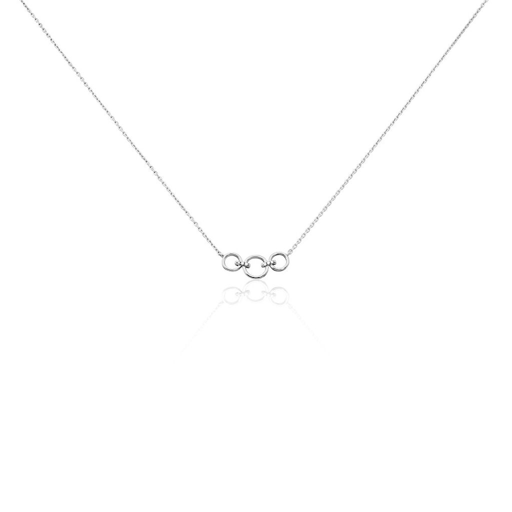 Collier Or Blanc Judyta Diamants - Colliers avec pierres Femme | Marc Orian