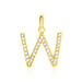 Pendentif Lettre W Or Jaune Oxyde - Pendentifs Famille | Marc Orian
