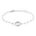 Bracelet Argent Satin Oxydes De Zirconium - Bracelets Anneaux Entrelaces Femme | Marc Orian