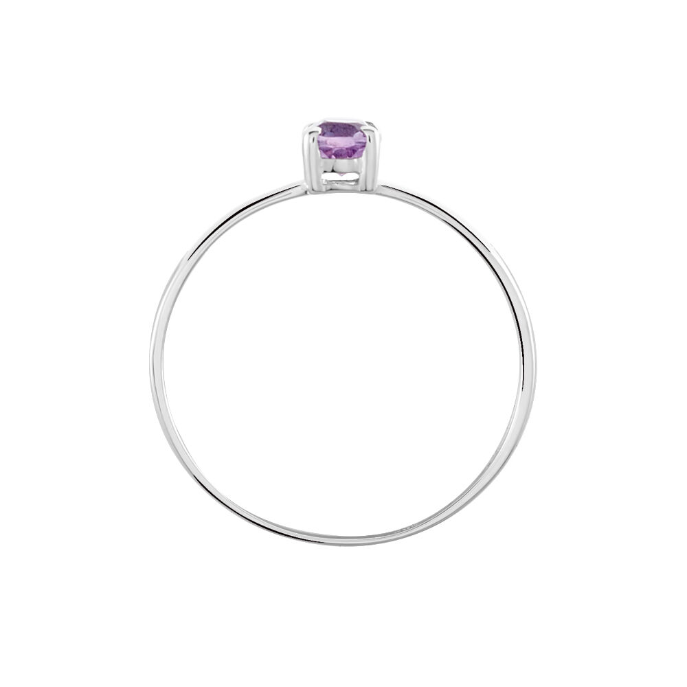 Bague Lily Or Blanc Amethyste - Bagues pierres fines Femme | Marc Orian