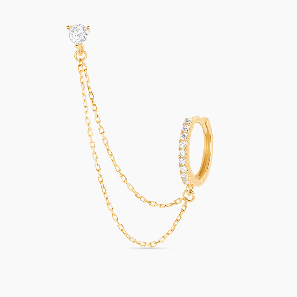 Bijou D'oreille Unitaire Michi Or Jaune Oxyde De Zirconium - Piercings d'oreilles Femme | Marc Orian