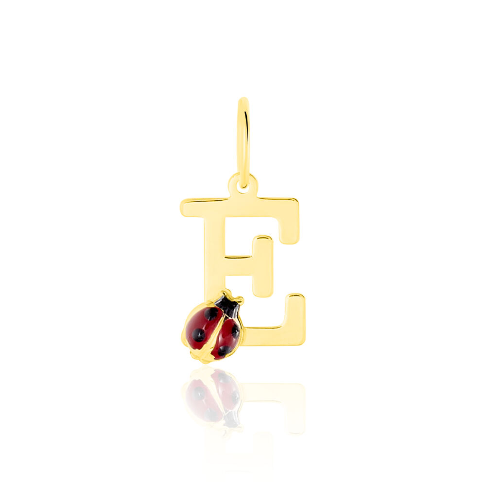 Pendentif Helidie Coccinelle Lettre Or Jaune - Pendentifs Enfant | Marc Orian