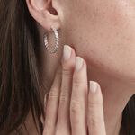 Cr&eacute;oles Juan Argent Blanc Oxyde De Zirconium - Cr&eacute;oles Femme | Marc Orian