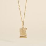 Pendentif Lamie Zodiaque Parchemin Or Jaune - Bijoux personnalis&eacute;s Famille | Marc Orian