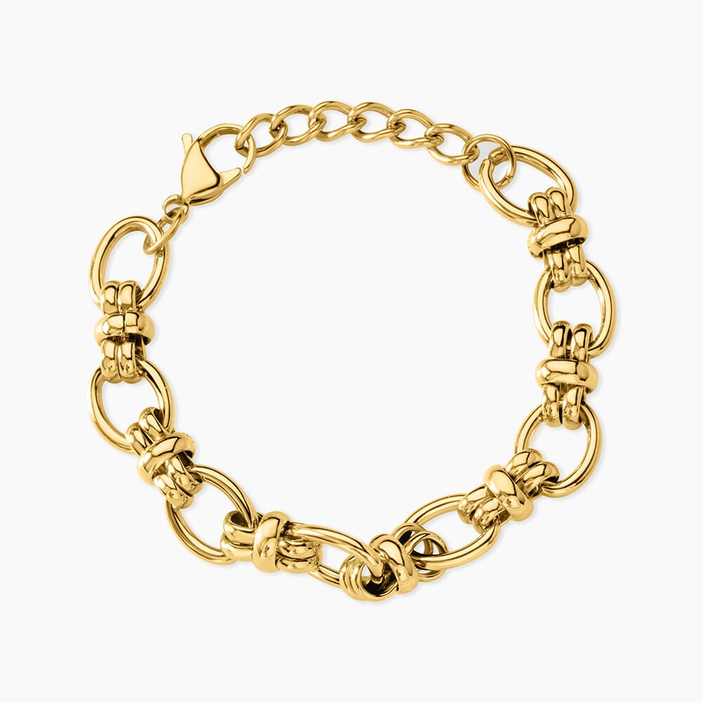 Bracelet Alixe Acier Jaune - Bracelets cha&icirc;nes Femme | Marc Orian