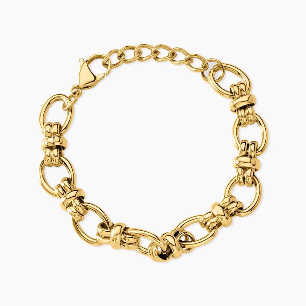 Bracelet Alixe Acier Jaune - Bracelets cha&icirc;nes Femme | Marc Orian