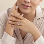 Bague Maysara Or Blanc Topaze Et Oxyde De Zirconium - Bagues pierres fines Femme | Marc Orian