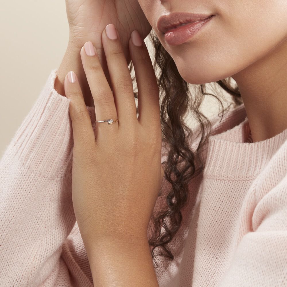 Bague Brooke Or Bicolore Diamant - Parures de mariage Femme | Marc Orian