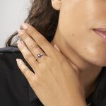 Bague Solitaire Michaela Or Blanc Saphir Et Diamant - Solitaires Femme | Marc Orian
