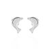 Boucles D'oreilles Puces Fulvie Dauphin 5 Or Blanc - Puces Femme | Marc Orian