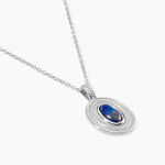 Collier Takara Argent Blanc Lapis Lazuli - Colliers avec pierres Femme | Marc Orian