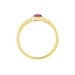 Bague Argent Dore Helko Calcedoine Rose - Bagues de promesse Femme | Marc Orian