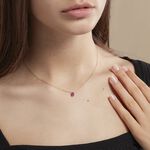 Collier Ovale Or Jaune Rubis - Colliers avec pierres Femme | Marc Orian