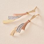 Boucles D'oreilles Pendantes Ainhoa Or Tricolore Diamant - Pendantes Femme | Marc Orian
