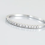 Alliance Pristina Or Blanc Diamant - Alliances avec pierres Femme | Marc Orian