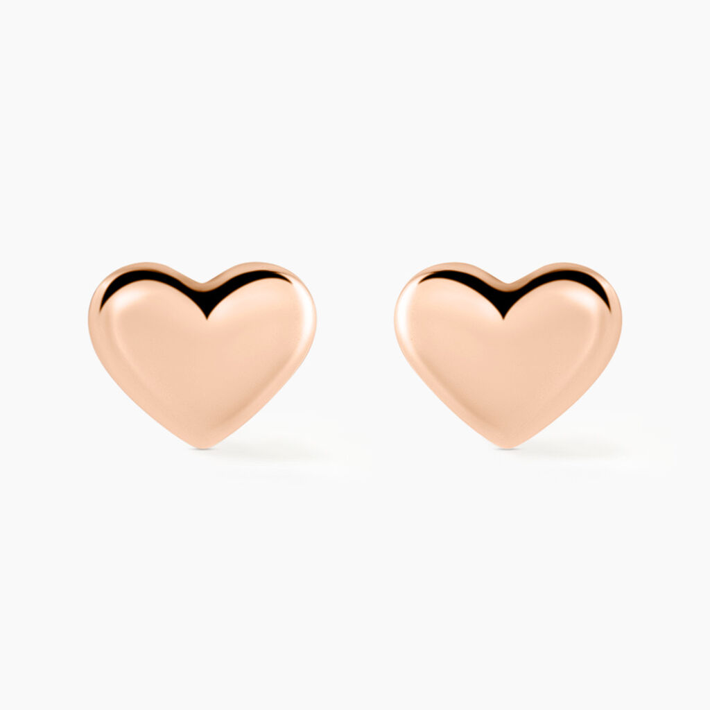 Boucles D'oreilles Puces Lison Or Rose - Puces Enfant | Marc Orian