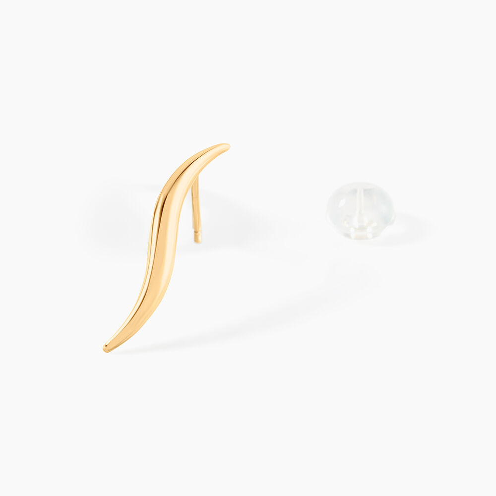 Boucles D'oreilles Pendantes Merone Vagues Or Jaune - Pendantes Femme | Marc Orian