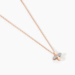 Collier Ginila Or Rose Diamant - Colliers avec pierres Femme | Marc Orian