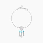 Bracelet Poehei Argent Blanc Cristaux De Swarovski - Bracelets fantaisie Femme | Marc Orian