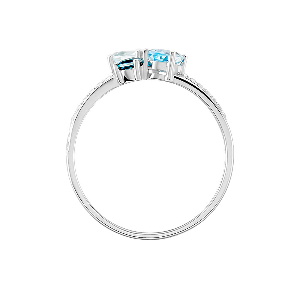 Bague Lilia Or Blanc Topaze - Bagues pierres fines Femme | Marc Orian