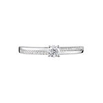 Bague Solitaire Alexandra Or Blanc Diamant - Solitaires Femme | Marc Orian