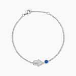 Bracelet Fidelma Argent Blanc Spinelle Oxyde De Zirconium - Bracelets fantaisie Femme | Marc Orian