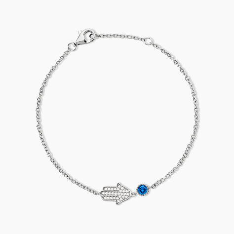 Bracelet Fidelma Argent Blanc Spinelle Oxyde De Zirconium - Bracelets fantaisie Femme | Marc Orian