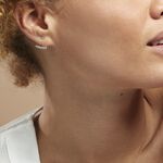 Bijoux D'oreilles Karoly Argent Blanc Oxyde De Zirconium - Piercings d'oreilles Femme | Marc Orian
