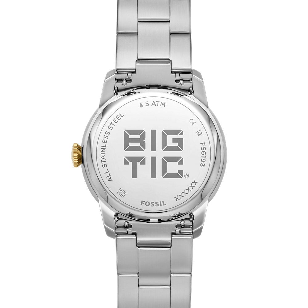 Montre Fossil Bic Tic Tourbillon Argent&eacute; - Montres &eacute;tanches Homme | Marc Orian