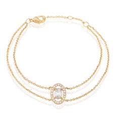 Bracelet Classical Plaqué Or Jaune Oxyde De Zirconium - Bracelets chaînes Femme | Marc Orian