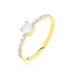 Bague Solitaire Sedonia Or Jaune Oxyde De Zirconium - Solitaires Femme | Marc Orian