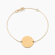 Bracelet Pastille Gravable Or Jaune - Bracelets chaînes Femme | Marc Orian