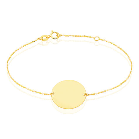 Bracelet Pastille Gravable Or Jaune - Bracelets chaînes Femme | Marc Orian