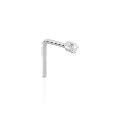 Piercing De Nez Demetrie Or Blanc Diamant - Piercing Nez Femme | Marc Orian