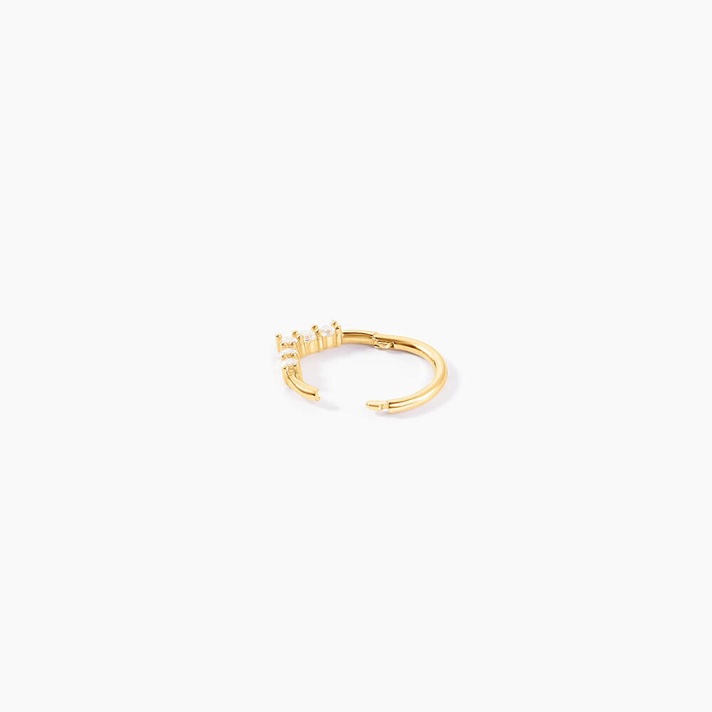 Piercing D'oreille Or Jaune Ailanta Oxydes De Zirconium - Piercing Hélix Femme | Marc Orian