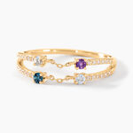 Bague Cha&icirc;ne Universe Or Jaune Am&eacute;thyste Topaze - Bagues pierres fines Femme | Marc Orian